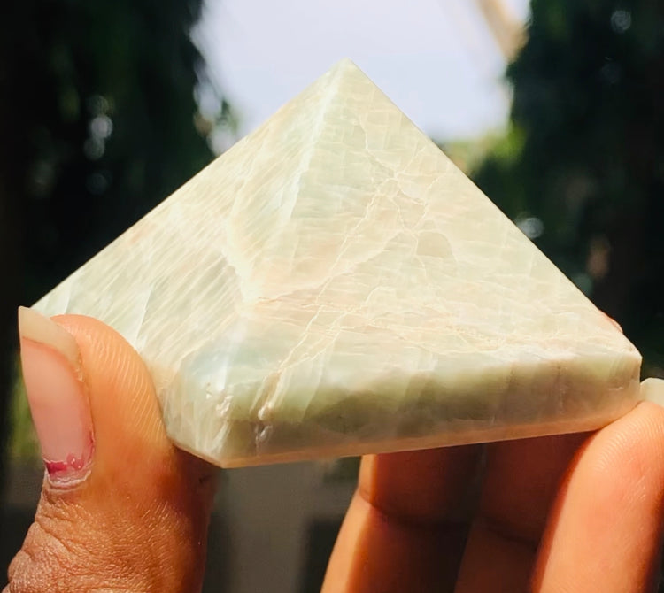 Stunning 460.00 Cts Exclusive Amazonite Healing Crystal Specimen Divine Premium Pyramid
