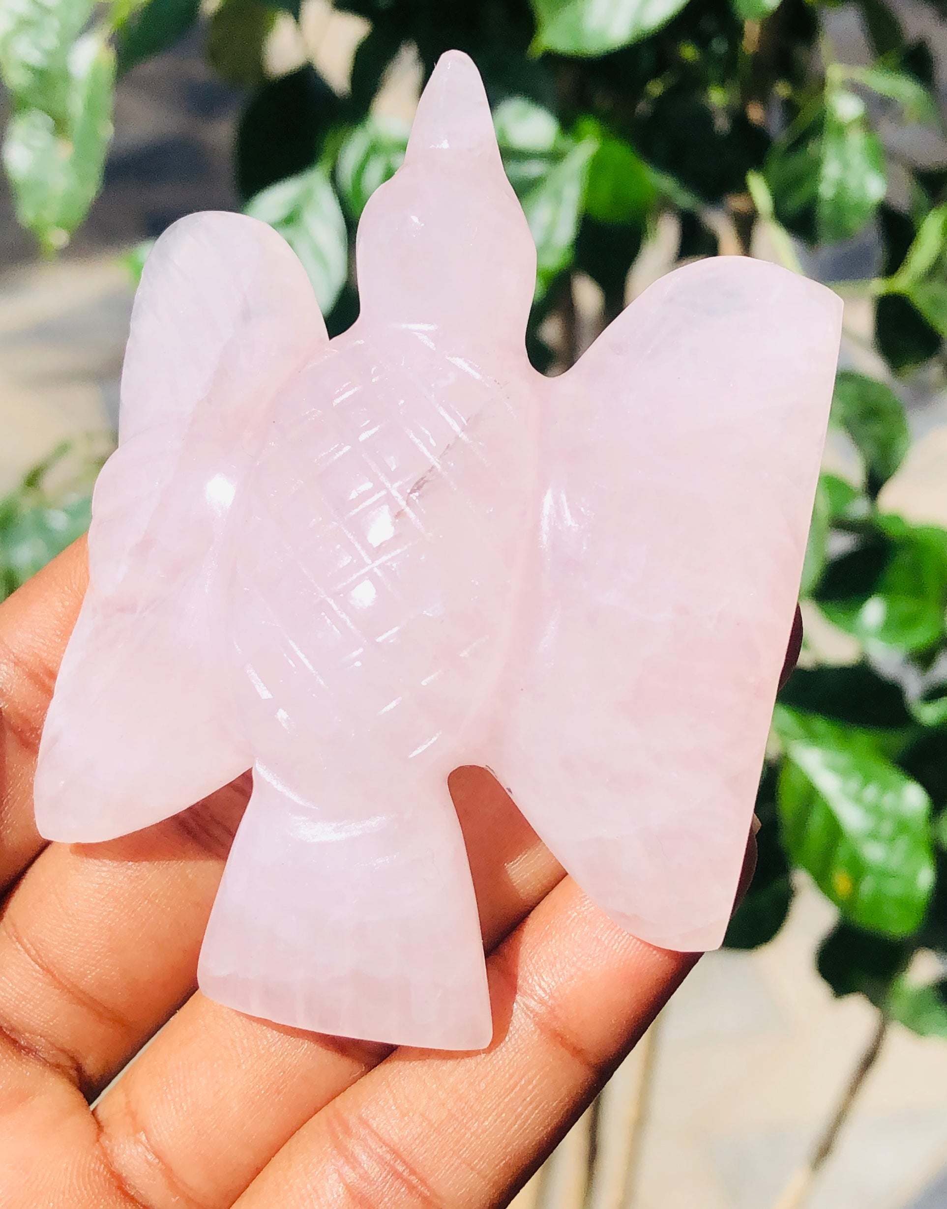 Natural 424.00 Cts Genuine Rose Quartz Crystal Gemstone Hand Carved Premium Bird 2026  Collection