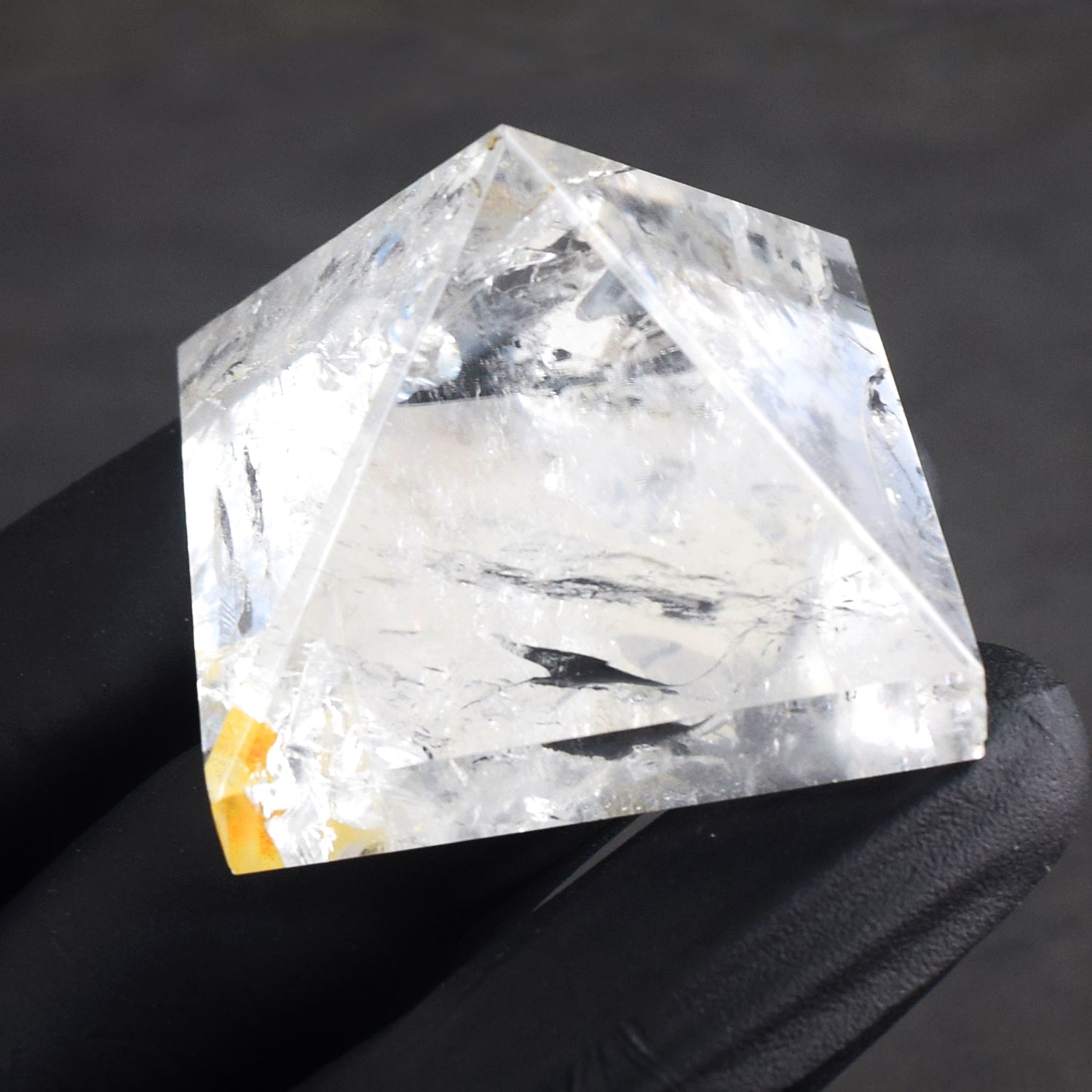 Gracious 319.00 Cts Genuine White Quartz Crystal Specimen Divine Pyramid