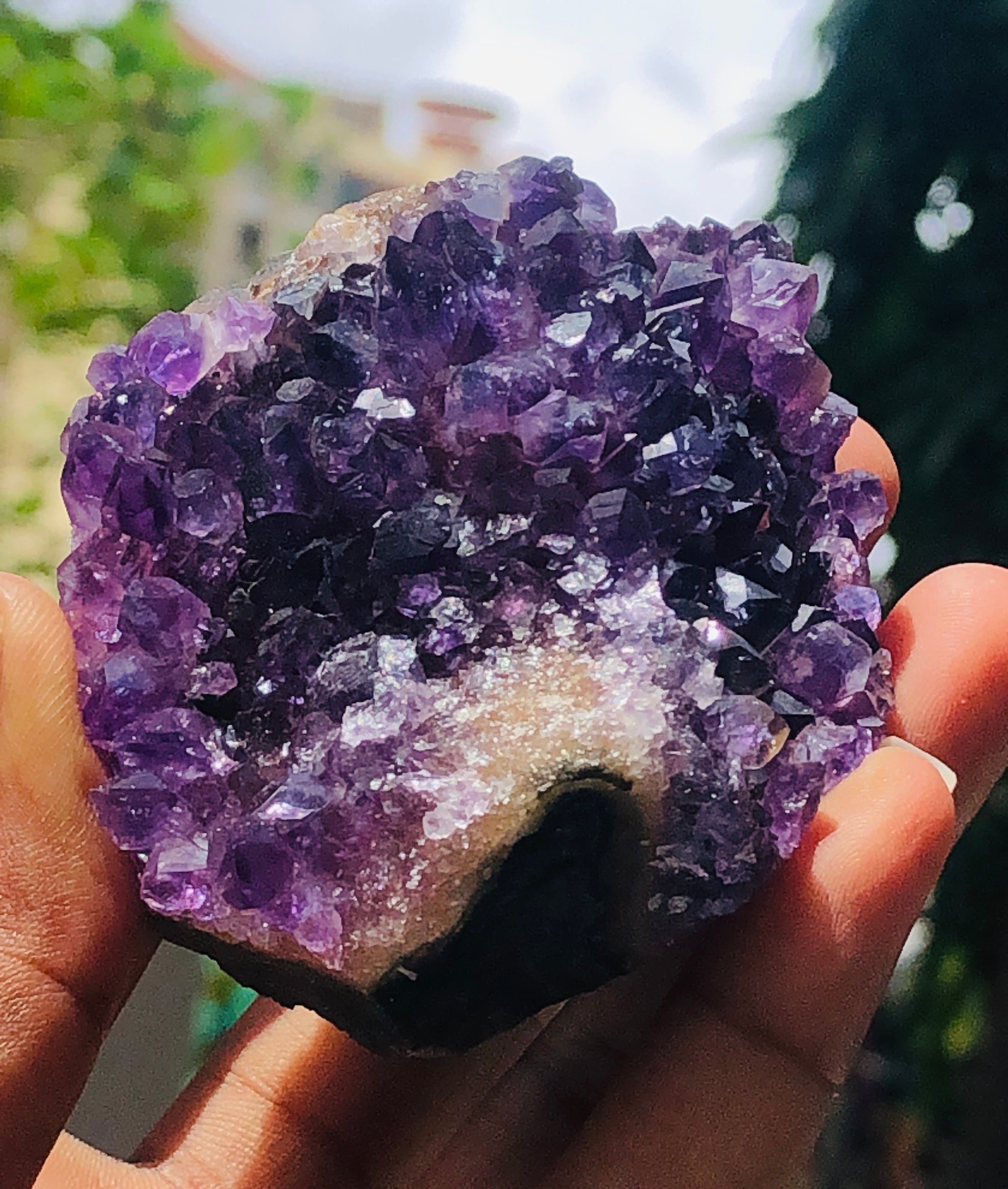 Stunning 814.00 Cts Genuine Amethyst Crystal Specimen Healing Cluster Gemstone