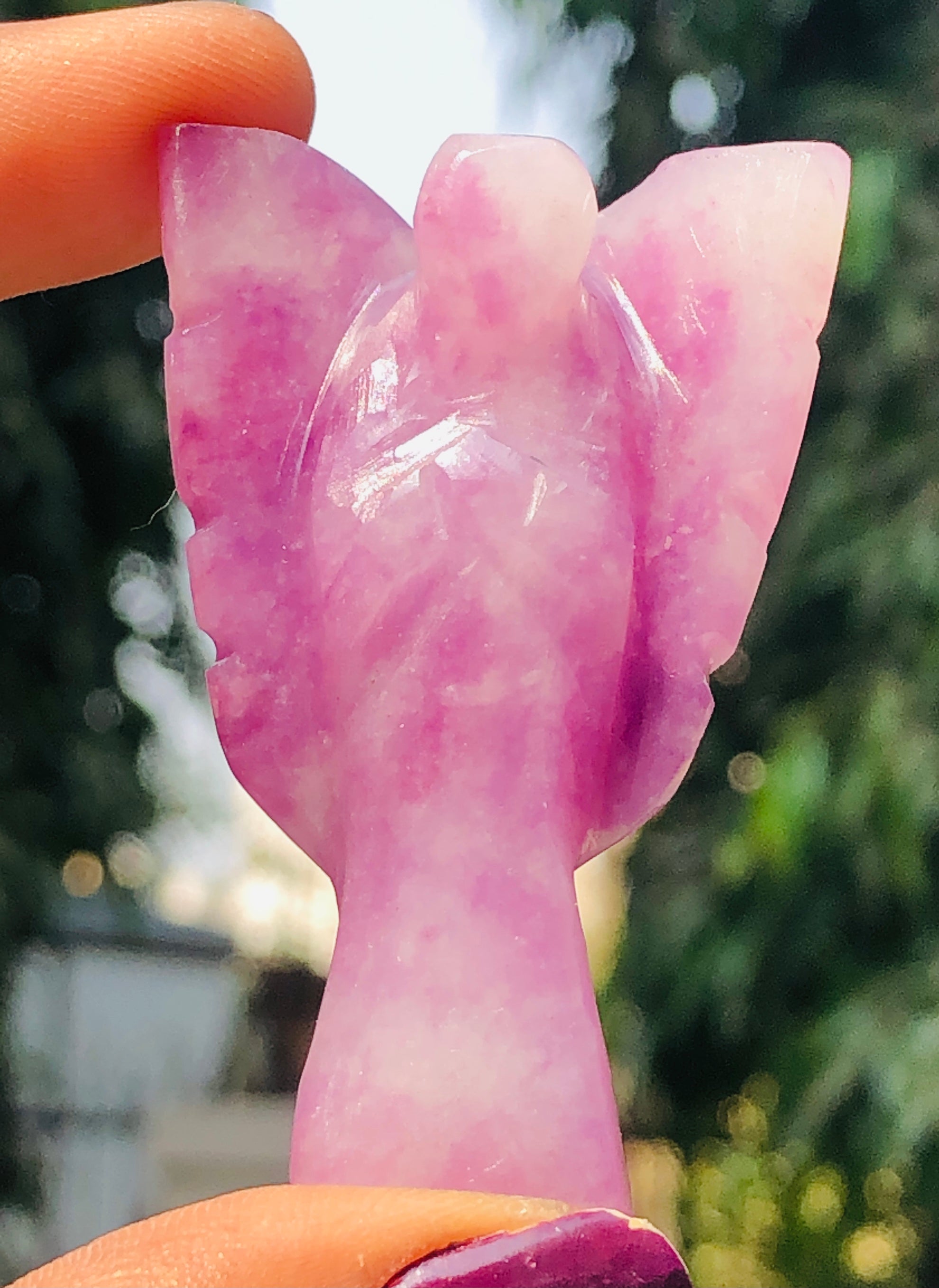 Lovely 122.00 Cts Genuine Lepidolite Healing Premium Divine Crystal Angel