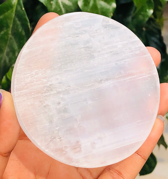 Charming 456.00 Cts Genuine Selenite Healing Crystal Gemstone Premium Plate