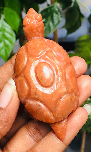 Beautiful 347.00 Carats Genuine Aventurine Hand Carved Crystal Gemstone Carving Turtle 2026 Collection