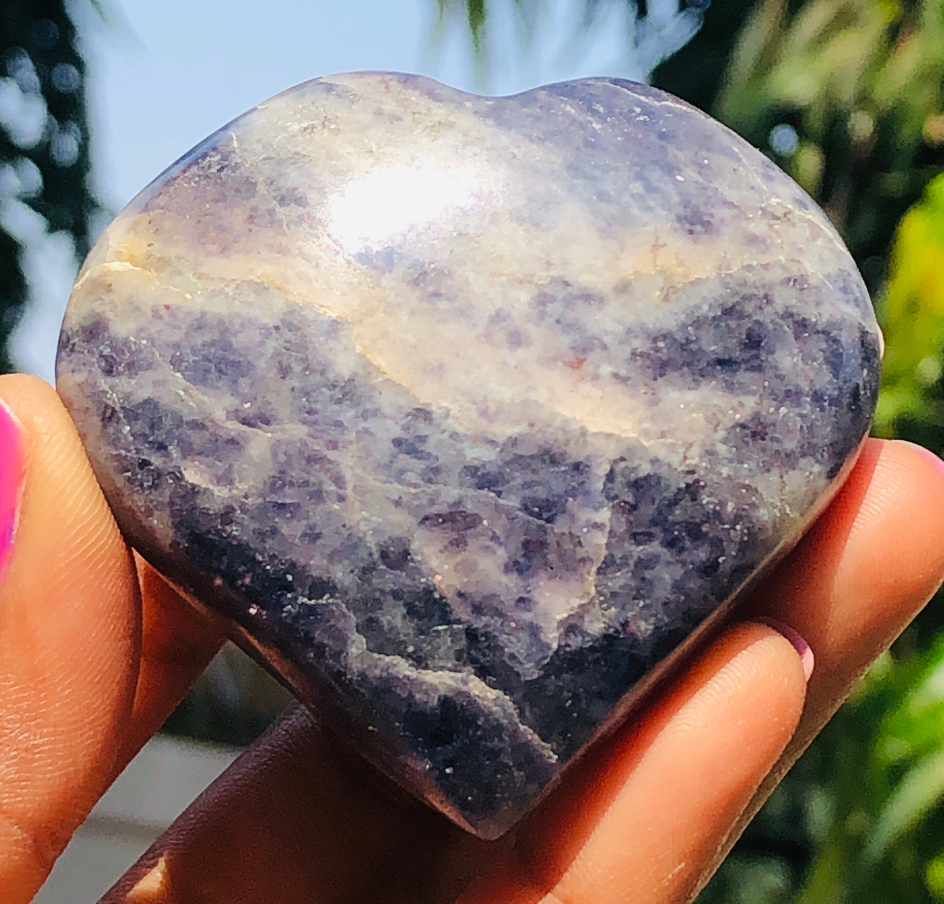 Exclusive 477.00 Cts Genuine Iolite Crystal Specimen Gemstone Healing Big Heart