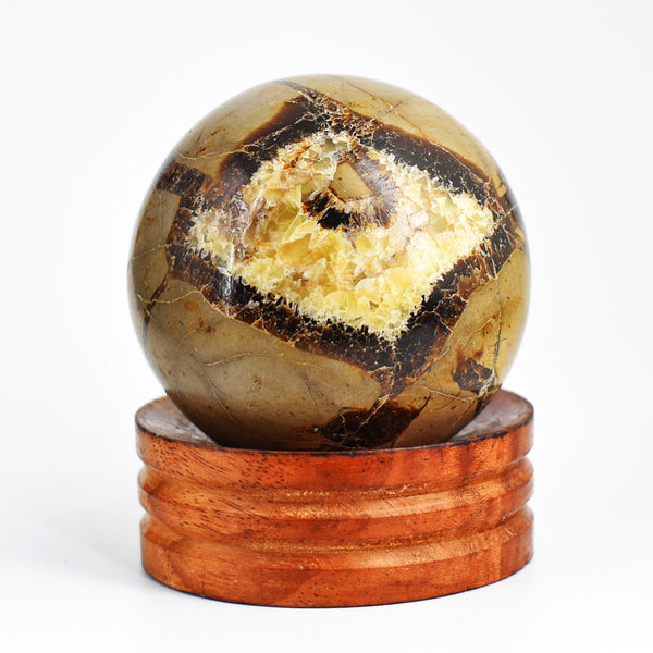 Amazing 1121.00  Cts  Genuine  Septarian Agate  Hand  Carved  Crystal  Healing  Sphere