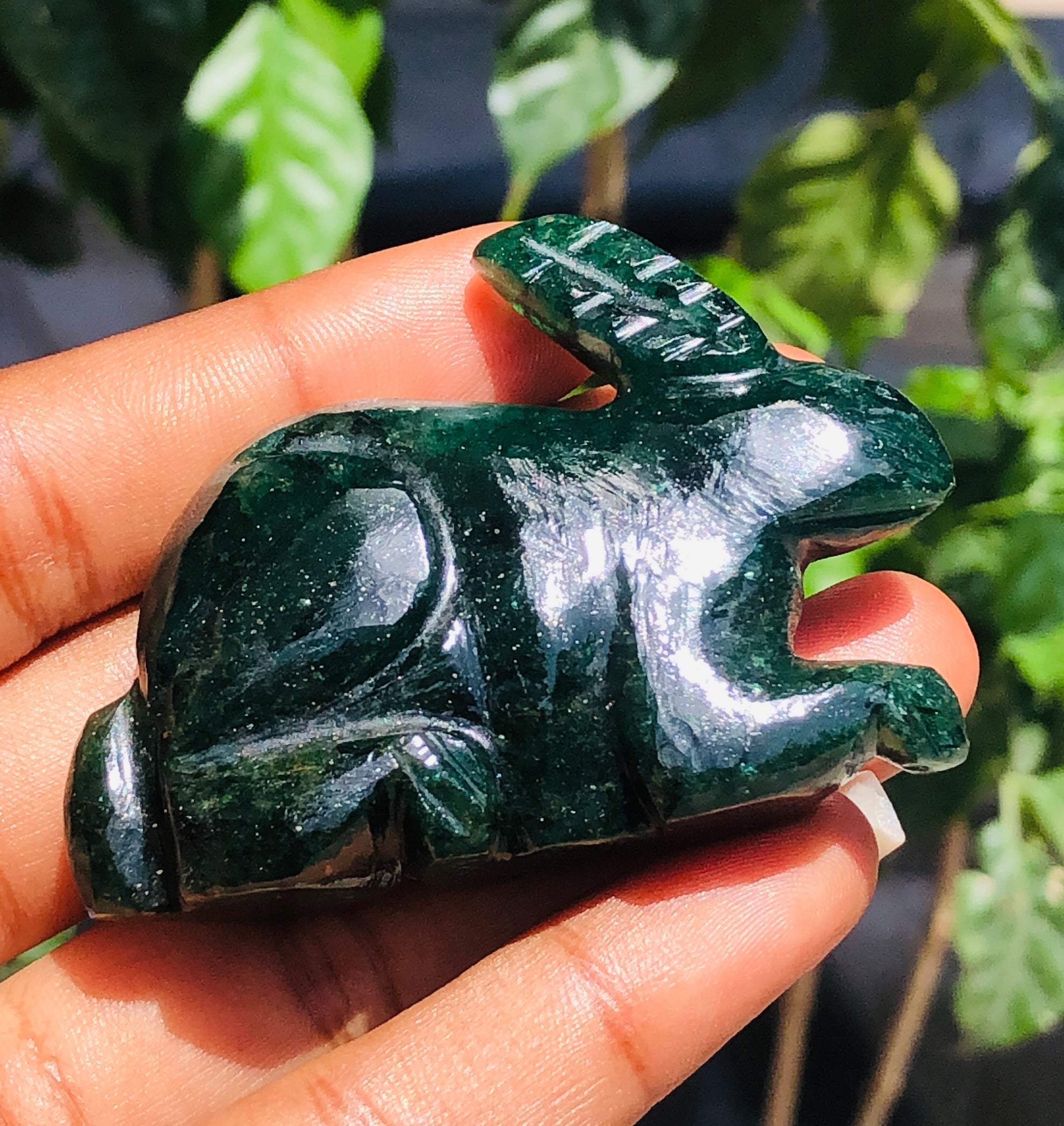 Genuine 252.00 Cts Amazing Green Jade Hand Carved Bunny 2026  Collection