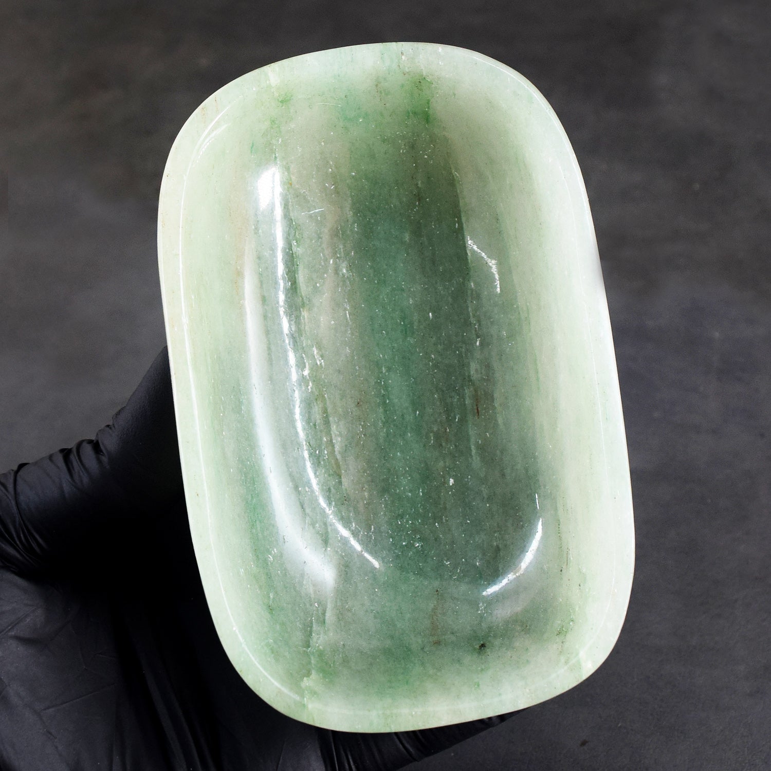 Absolutely 1078.00 Carats Genuine Green Aventurine Hand Carved Crystal Gemstone Carving Big Bowl