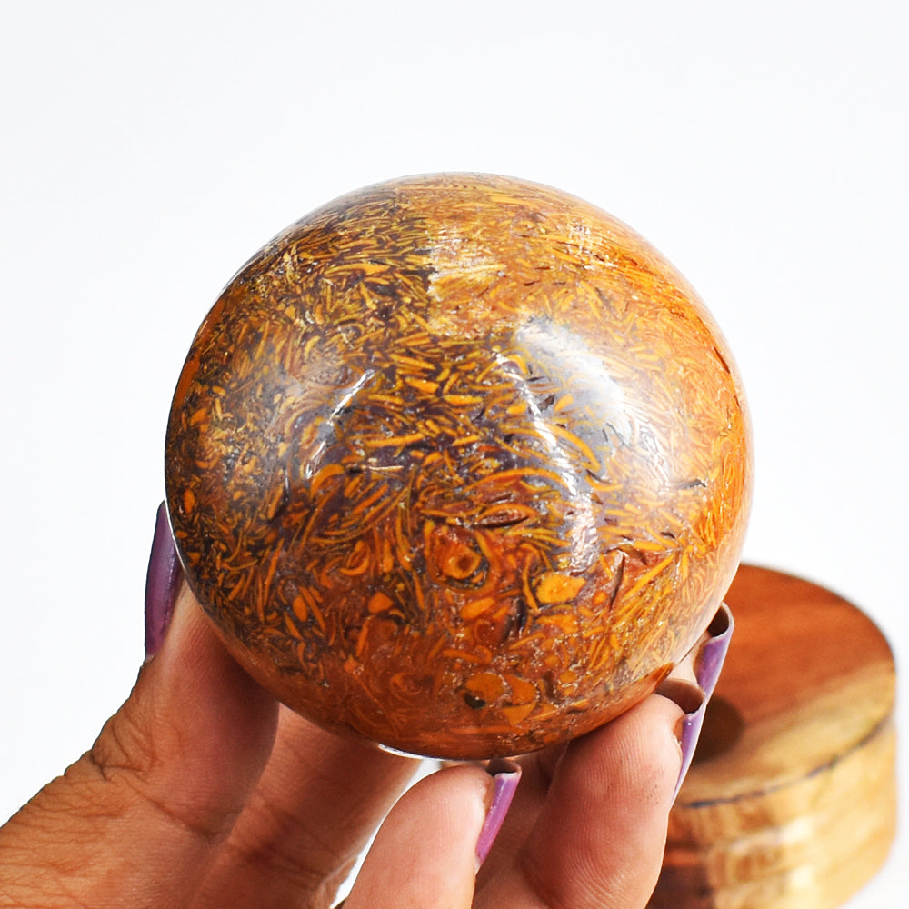 Awesome 1086.00 Carats  Genuien  Golden  Art  Jasper Hand Carved  Crystal Healing Gemstone Sphere