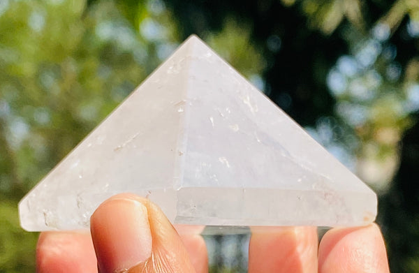 Genuine 388.00 Cts White Quartz Healing Crystal Specimen Premium Divine Pyramid