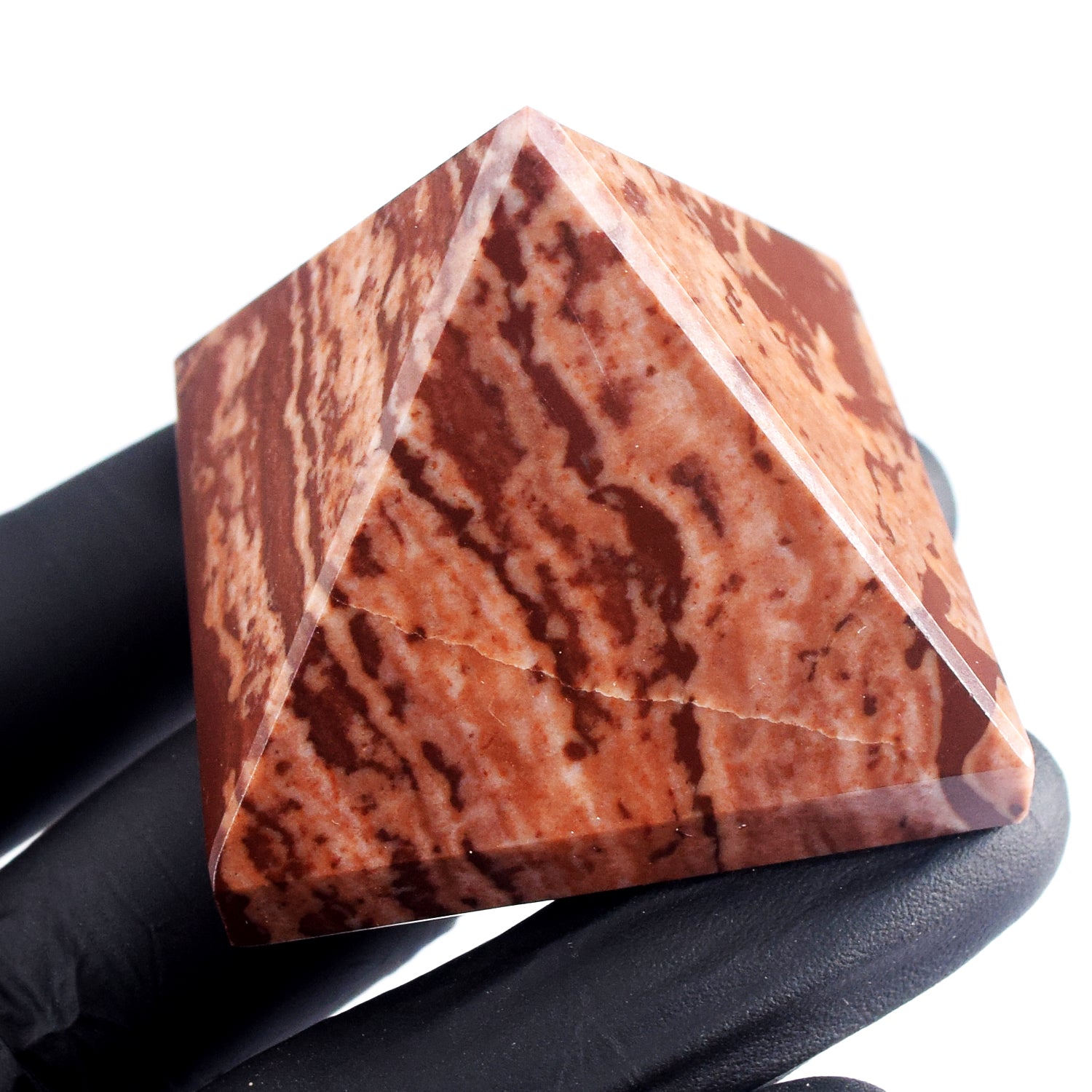 Beautiful 552.00 Cts Genuine Coffee Jasper Crystal Specimen Healing Divine Pyramid