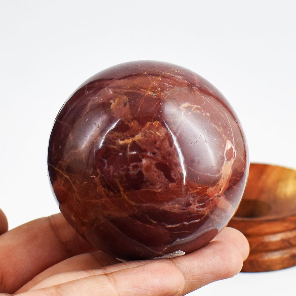 Natural 1628.00 Cts Genuine Red Jasper Hand Carved  Crystal  Healing Gemstone Sphere