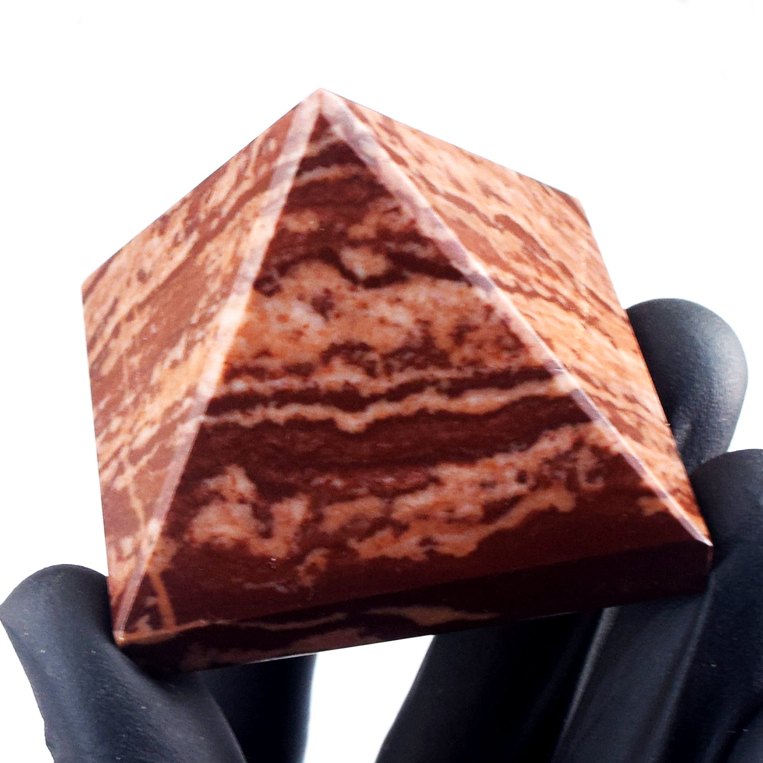 Beautiful 552.00 Cts Genuine Coffee Jasper Crystal Specimen Healing Divine Pyramid