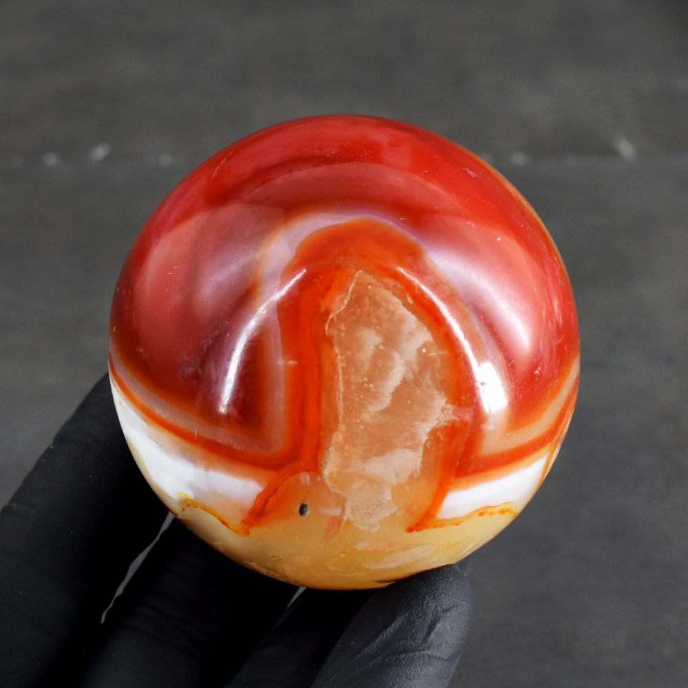 Natural 1272.00 Cts Genuine Carnelian Crystal Specimen Healing Gemstone Sphere