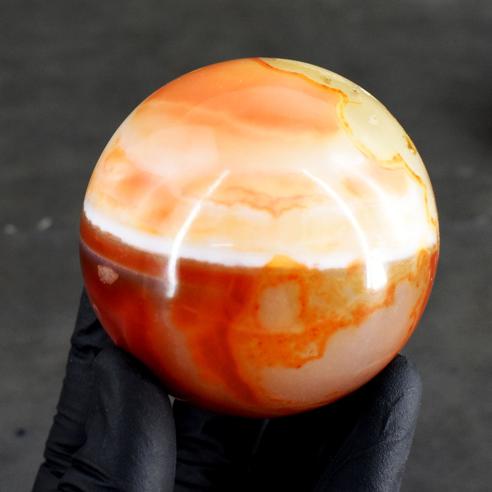 Natural 1272.00 Cts Genuine Carnelian Crystal Specimen Healing Gemstone Sphere