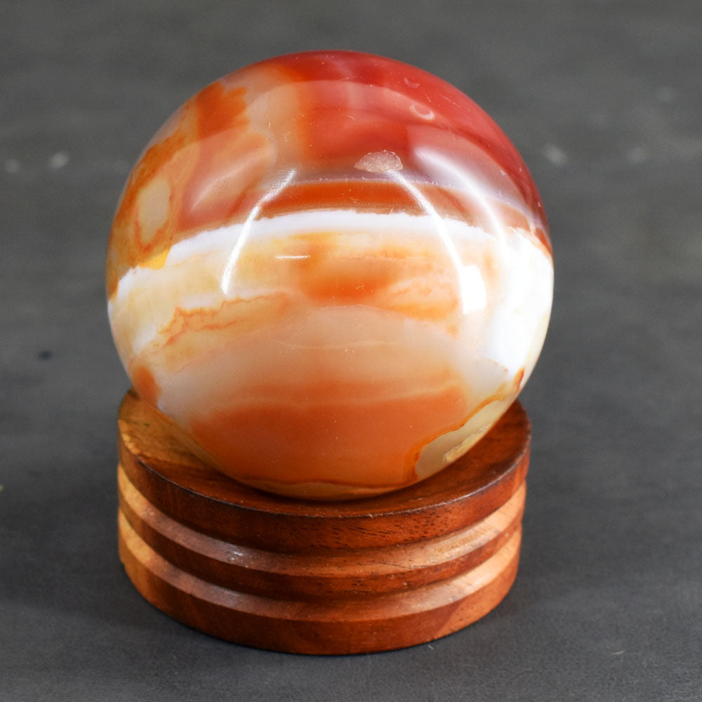 Natural 1272.00 Cts Genuine Carnelian Crystal Specimen Healing Gemstone Sphere