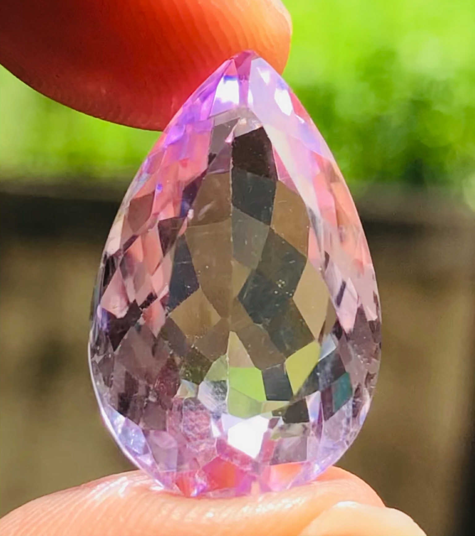 Amazing 16.00 Cts Genuine Amethyst Faceted Loose Gemstone