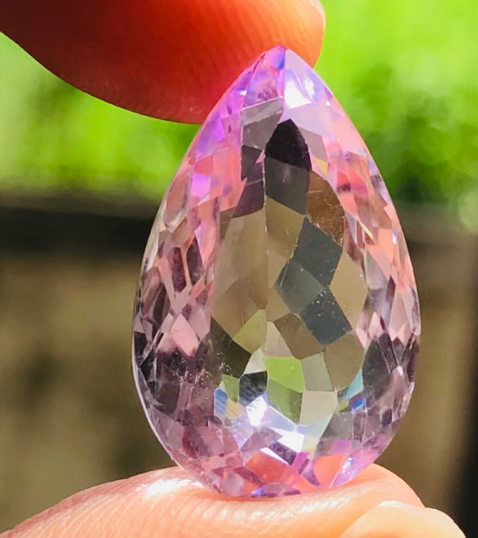 Amazing 16.00 Cts Genuine Amethyst Faceted Loose Gemstone