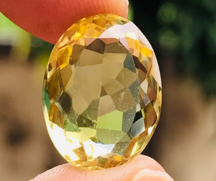 Amazing 10.00 Cts Genuine Citrine Faceted Loose Gemstone