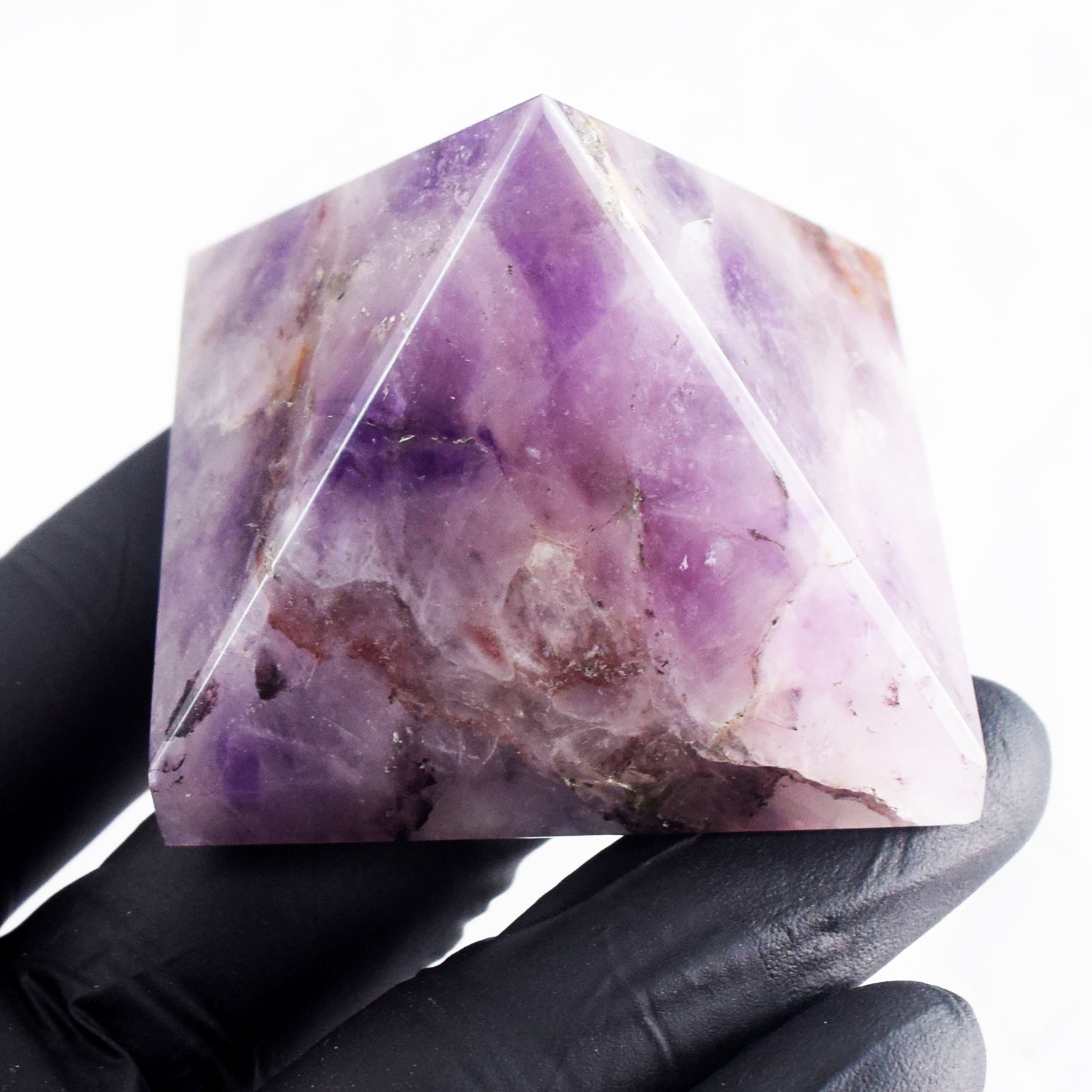 Genuine 681.00 Cts Exclusive Amethyst Healing Crystal Specimen Divine Premium Pyramid