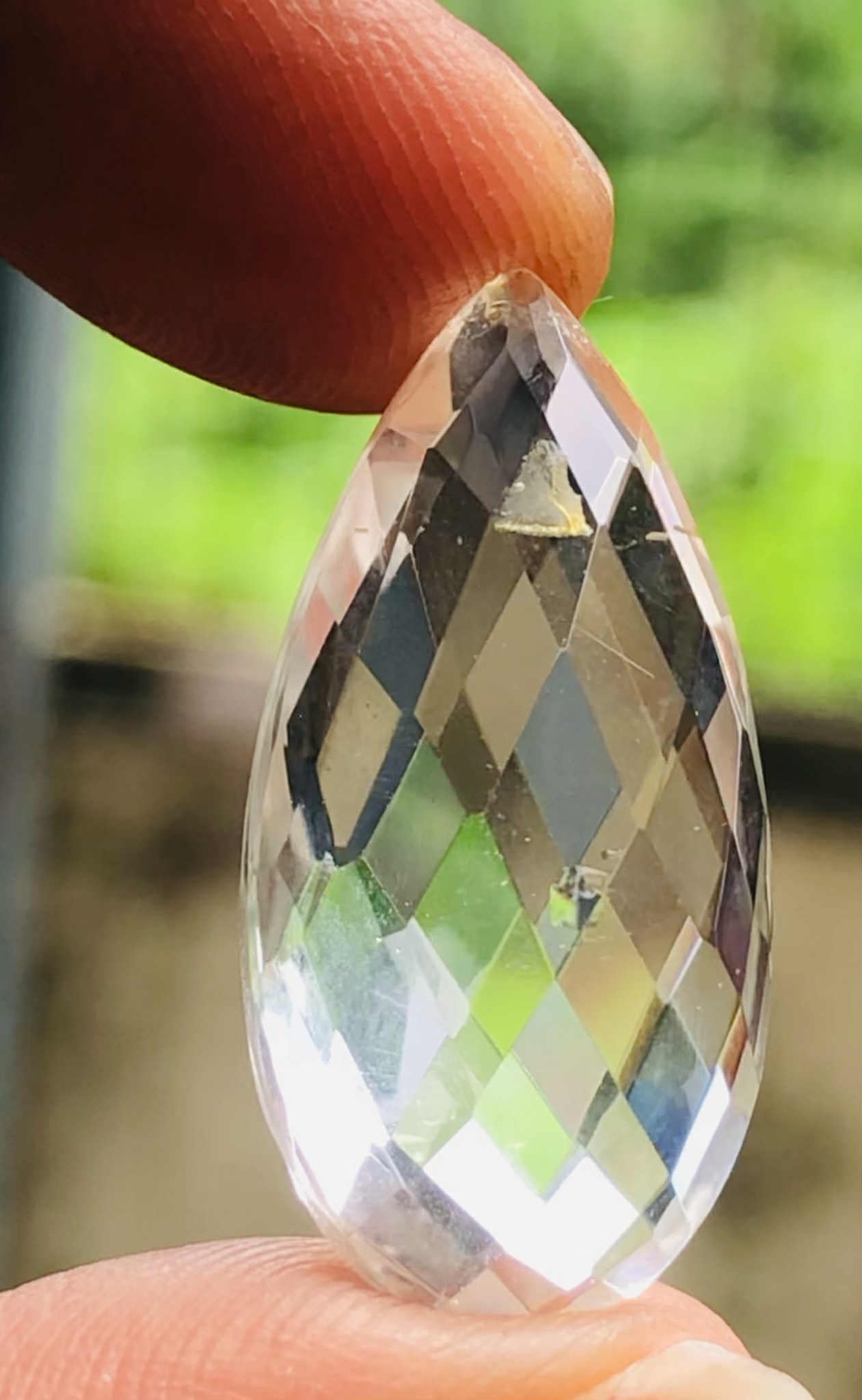 Stunning 16.00 Cts Genuine White Quartz Faceted Loose Gemstone