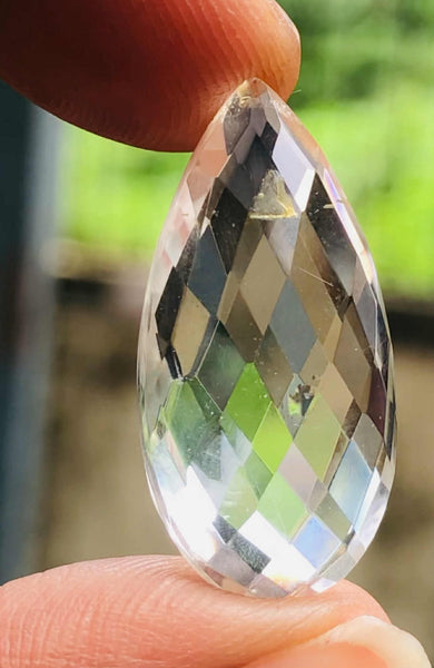 Stunning 16.00 Cts Genuine White Quartz Faceted Loose Gemstone