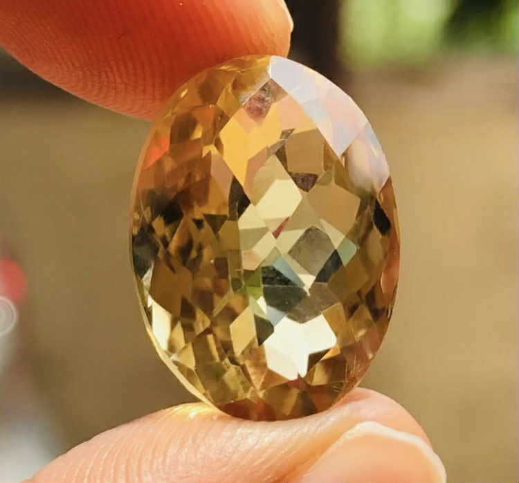 Artisan 8.00 Cts Genuine Citrine Faceted Loose Gemstone
