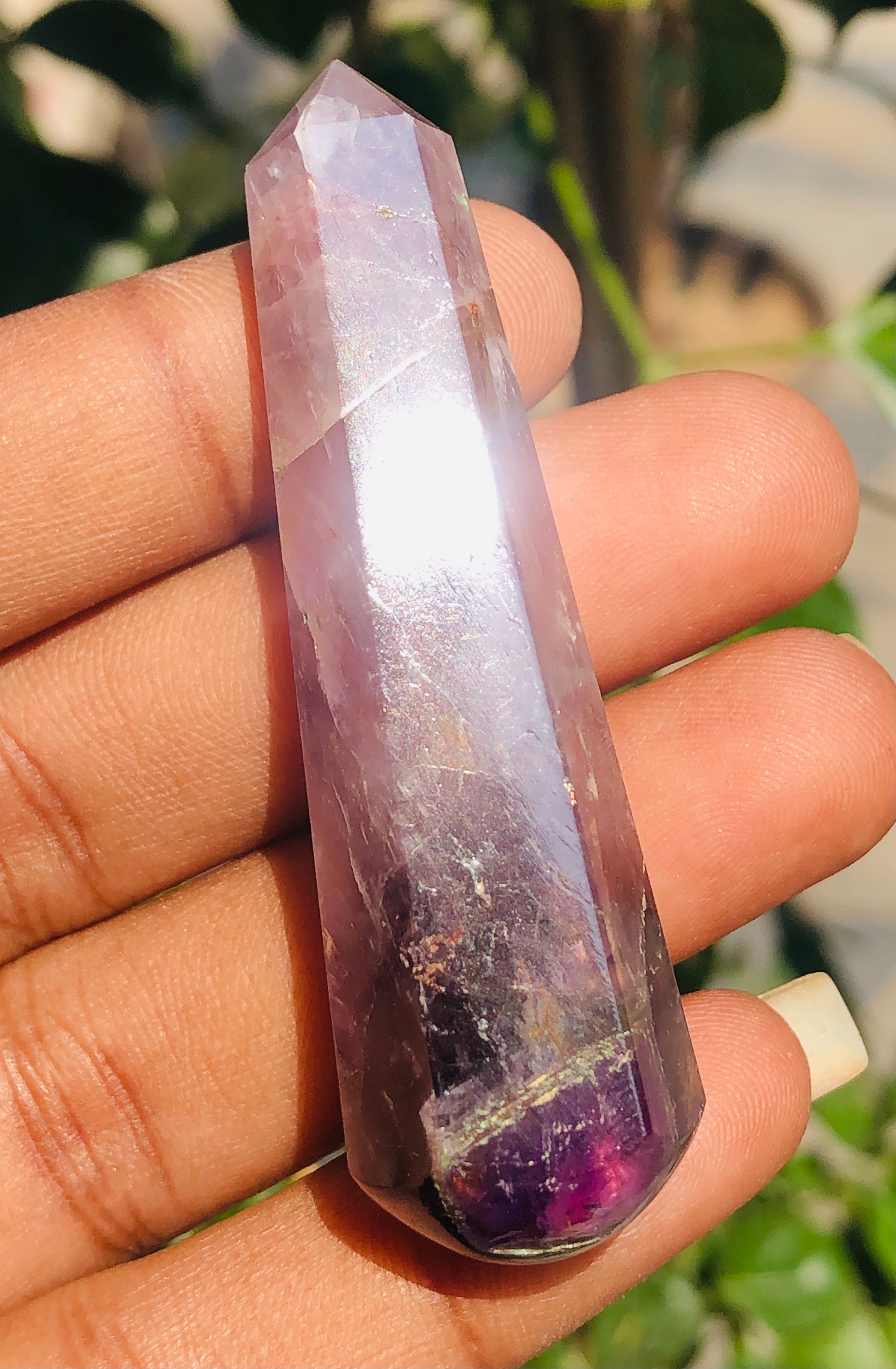 Graceful 100.00 Carats Genuine Amethyst Crystal Gemstone Healing Point