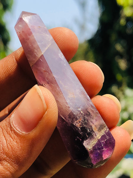 Graceful 100.00 Carats Genuine Amethyst Crystal Gemstone Healing Point