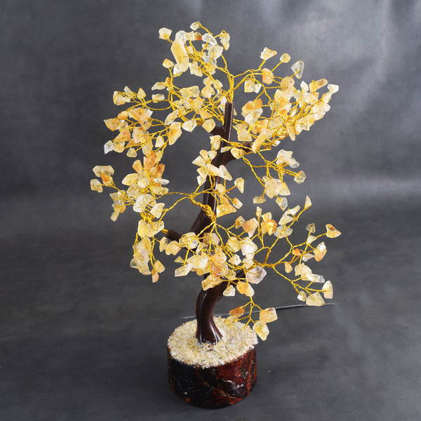 Fabulous 9 Inches 1100.00 Cts Genuine Citrine Crystal Gemstone Tree