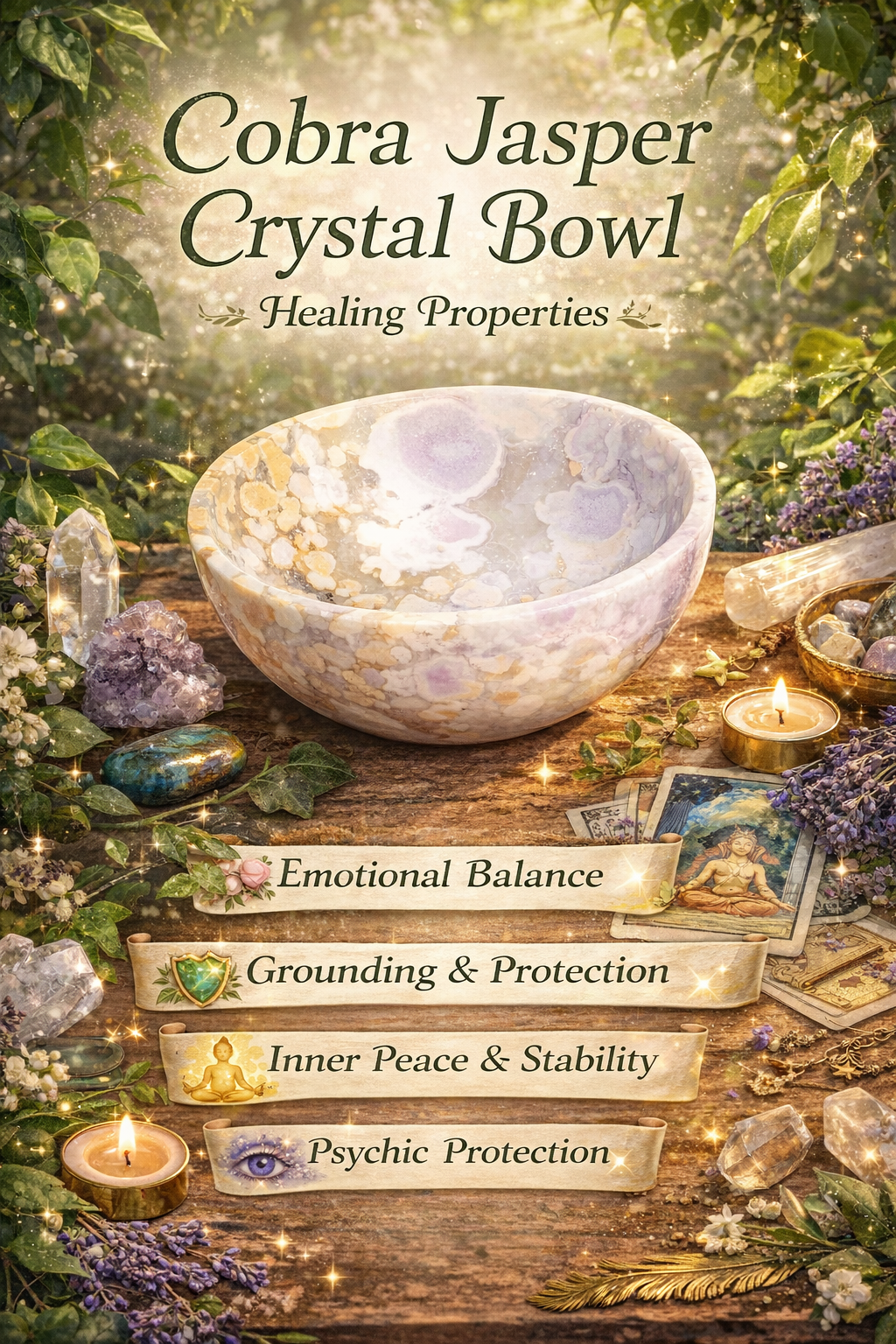 Exclusive 258.00 Cts Genuine Cobra Jasper Hand Carved Premium Crystal Bowl Gemstone