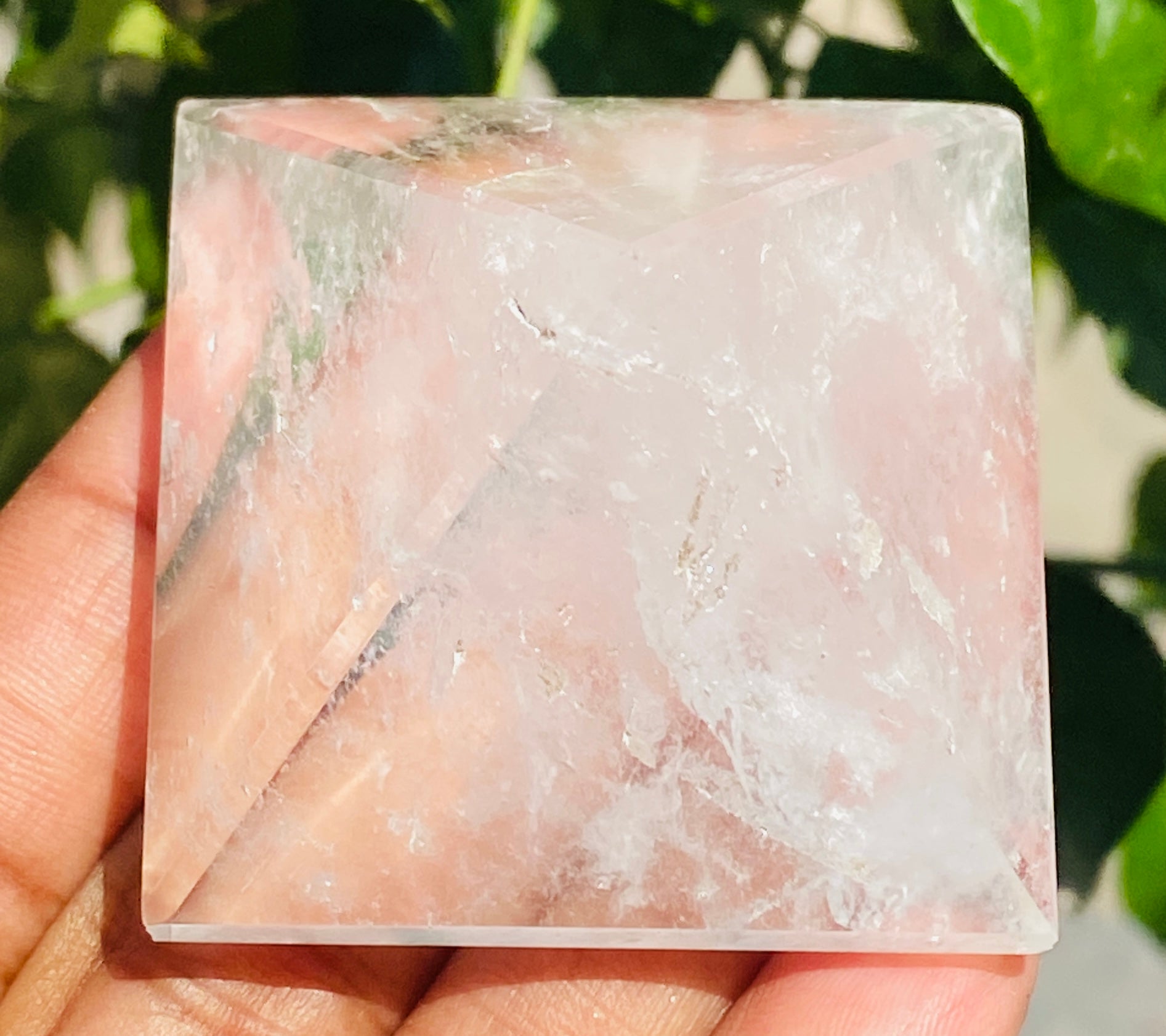 Genuine 388.00 Cts White Quartz Healing Crystal Specimen Premium Divine Pyramid