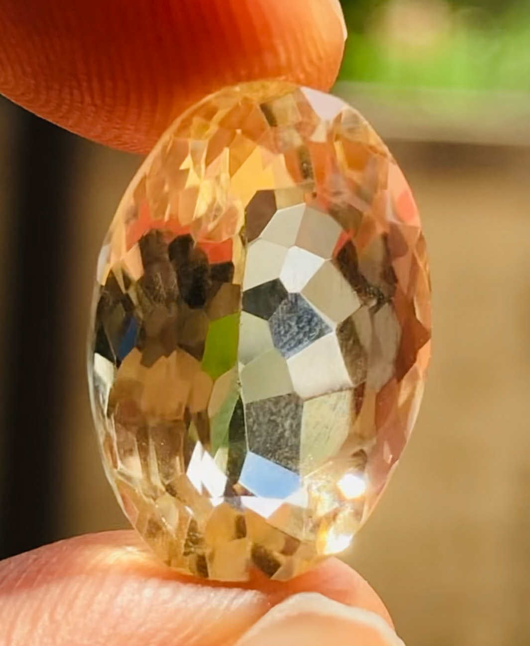 Fabulous 11.00 Cts Genuine Citrine Faceted Loose Gemstone