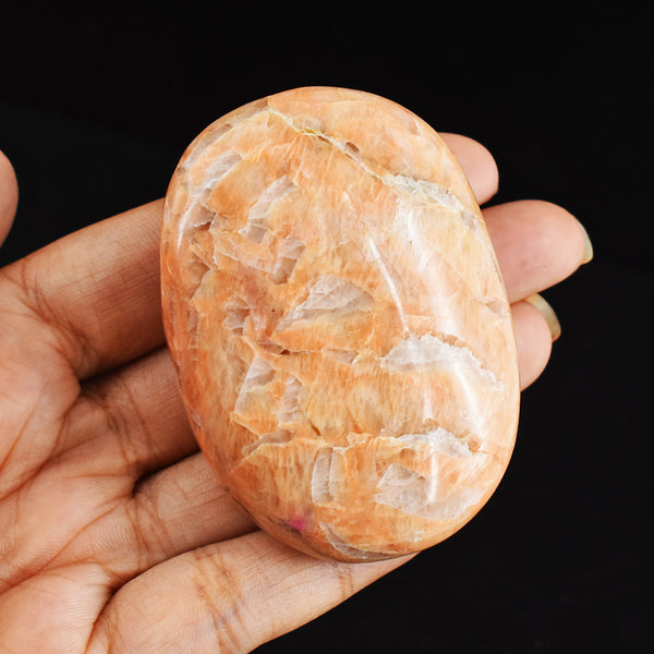 460.00 Carats  Genuine  Peach Moonstone  Hand  Carved  Crystal  Healing  Cabochon