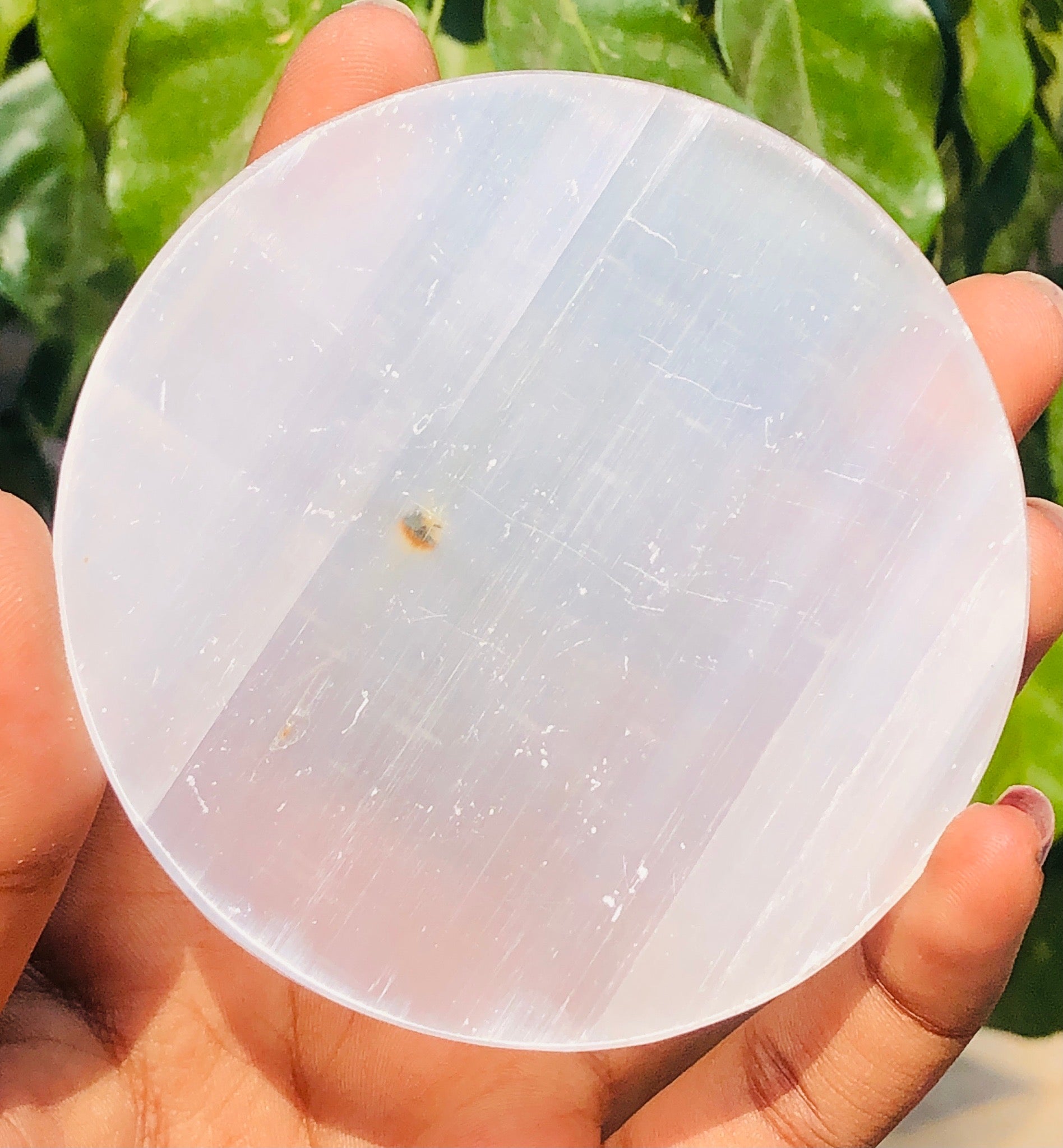 Awful 452.00 Cts Genuine Selenite Gemstone Healing Crystal Coaster