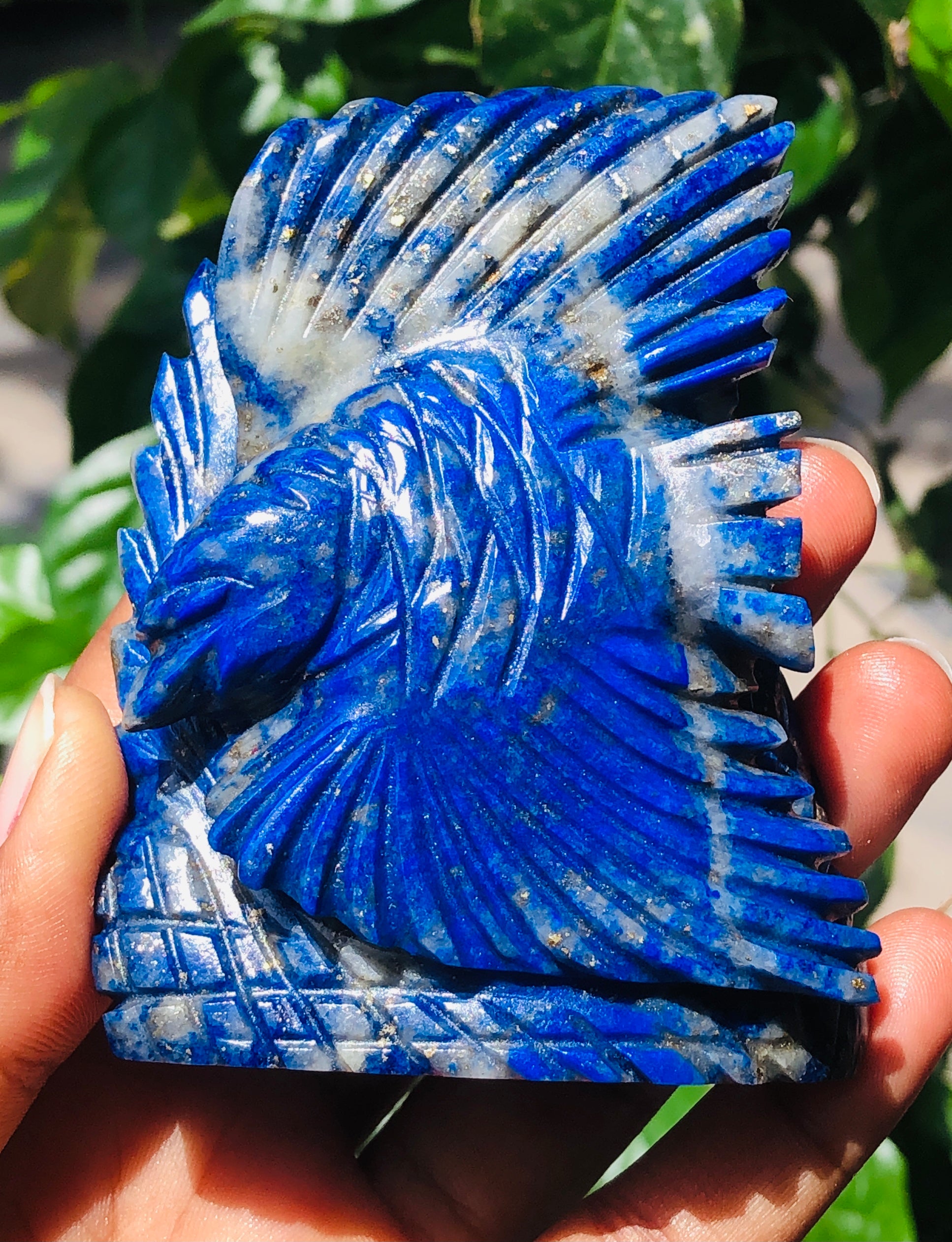 Genuine 1036.00 Carats Blue Lapis Lazuli Hand Carved Eagle 2026  Collection