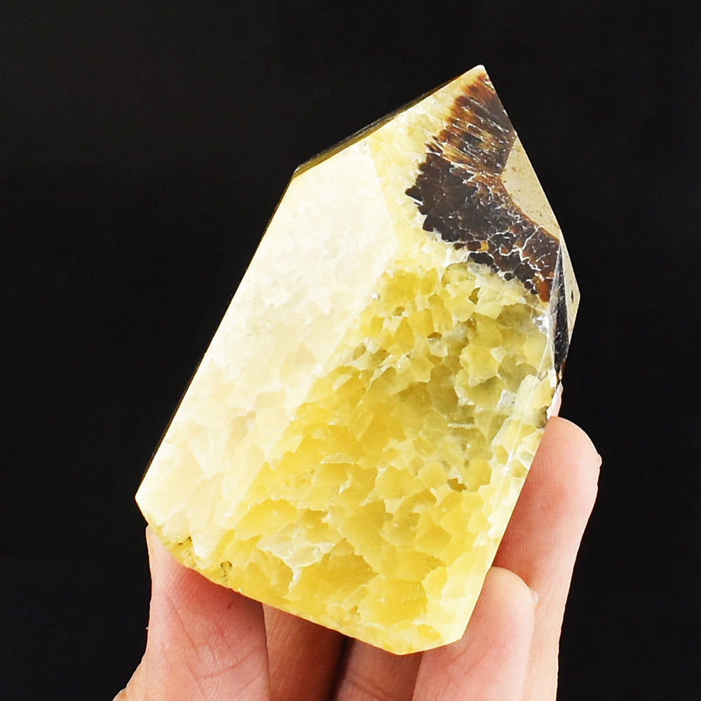 Septarian Form Beautiful 765.00 Cts Genuine Septarian Agate Free Form Crystal Specime