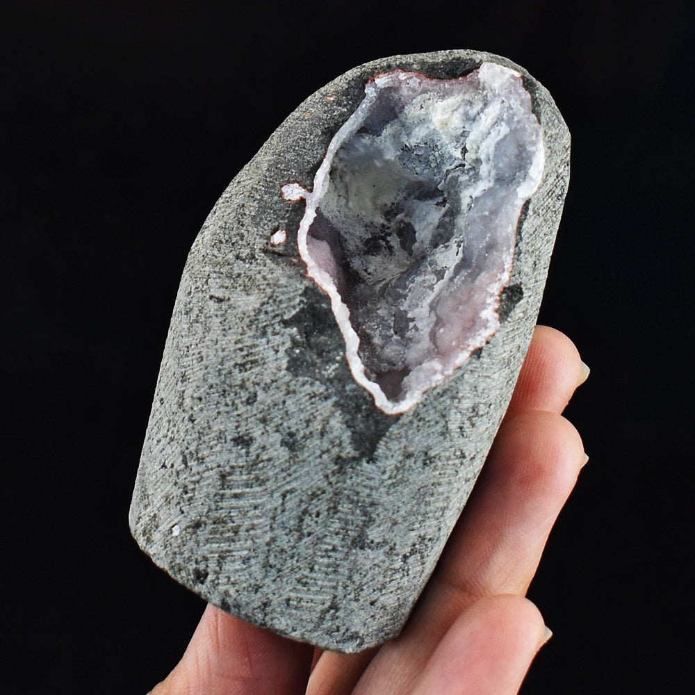 Natural 930.00 Cts Genuine Chalcedony With MM Quartz  Crystal Specimen Gemstone