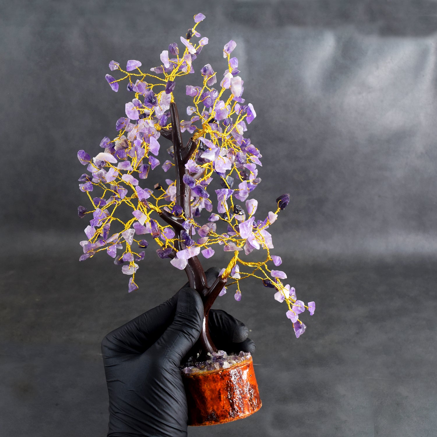 Amazing 9 Inches 1271.00 Cts Genuine Amethyst Crystal Gemstone Tree