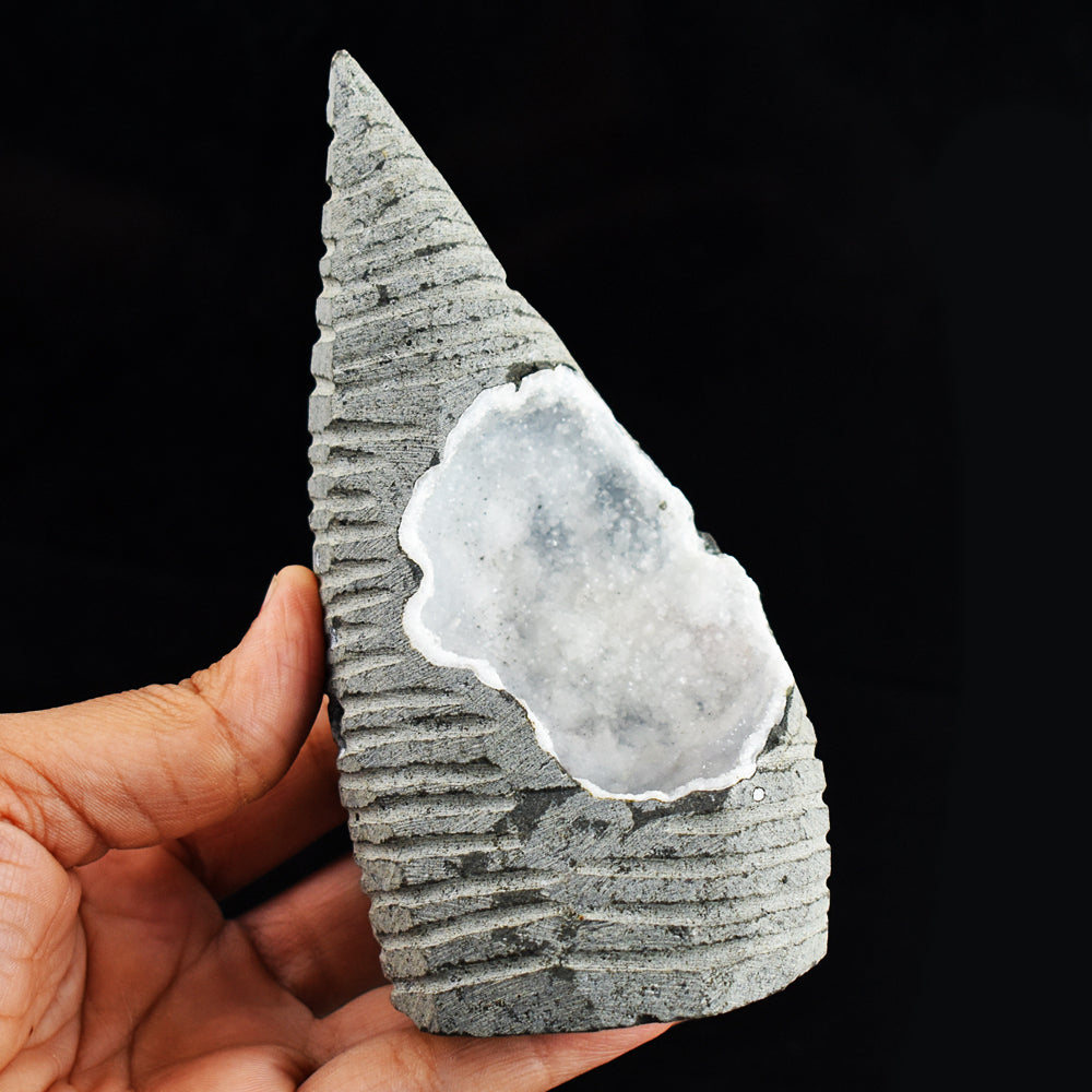 Artisian 2100.00 Carats Genuine Temple Chalcedony Crystal Specimen Gemstone