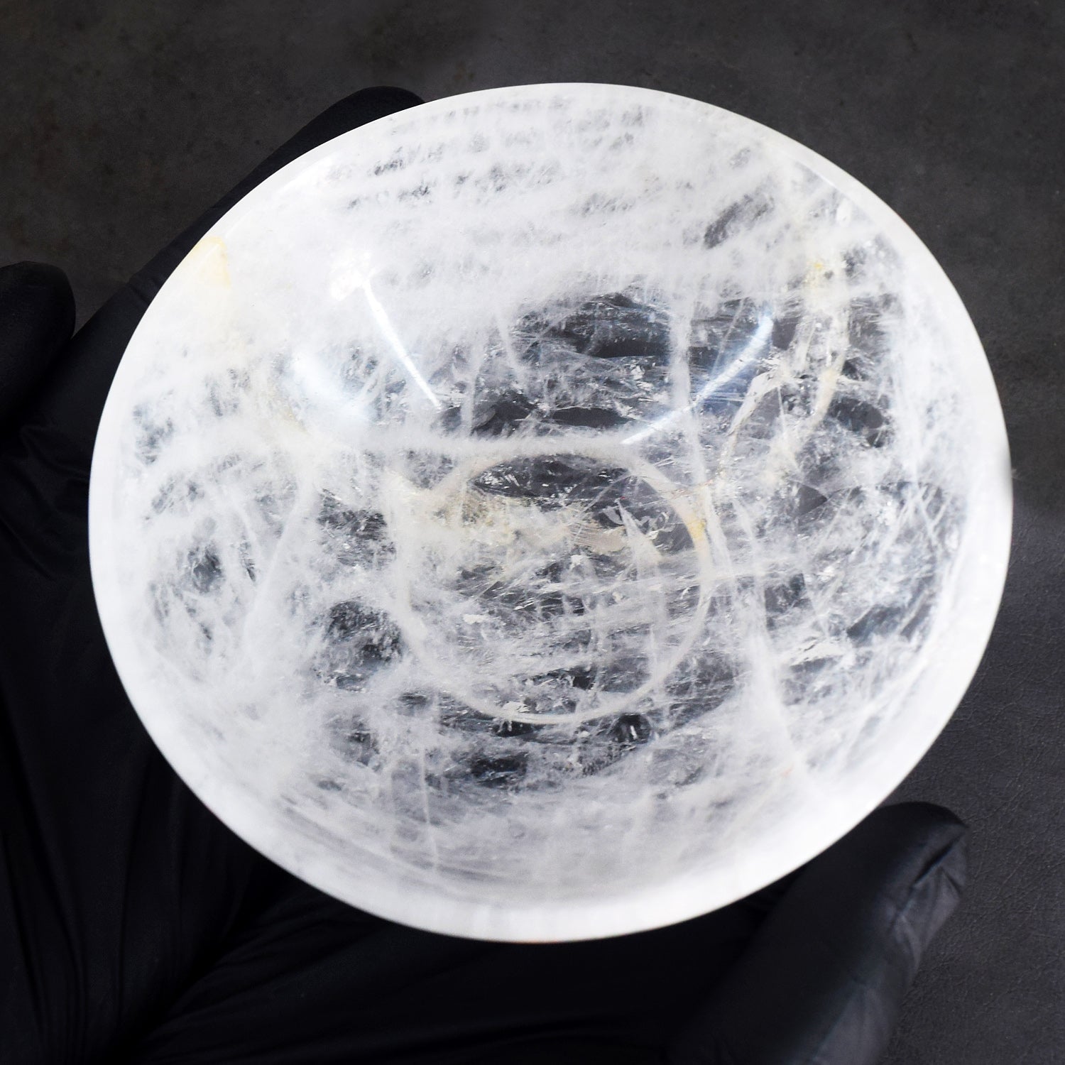 Massive 1060.00 Carats Genuine White Quartz Hand Carved Crystal Gemstone Carving Big Bowl