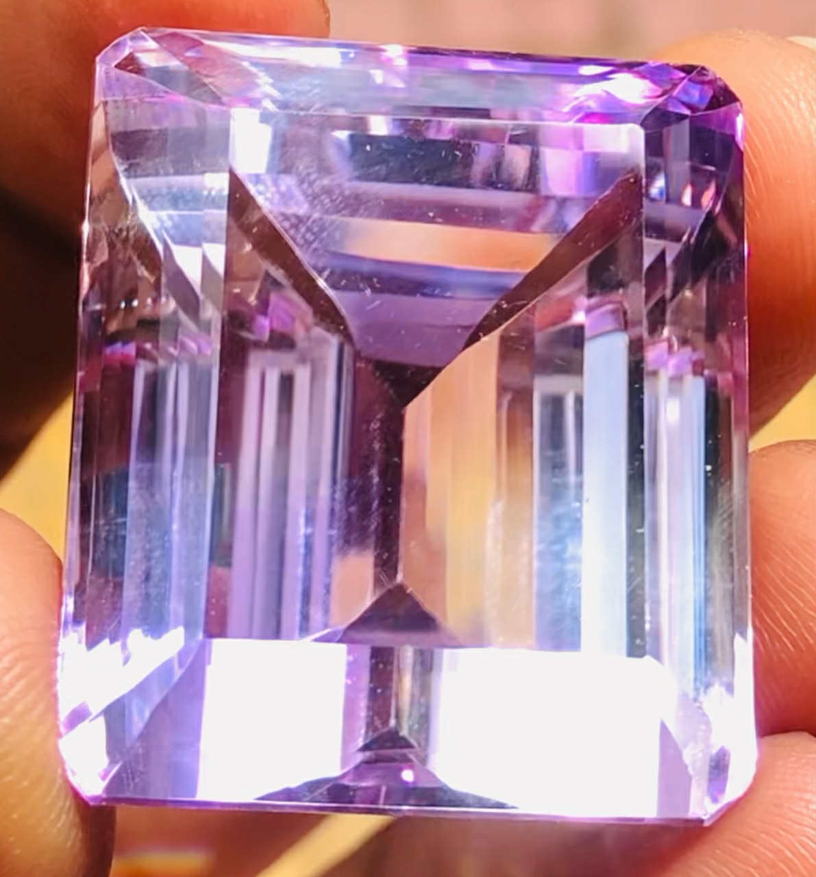 Stunning 132.00 Cts Genuine Amethyst Faceted Loose Gemstone