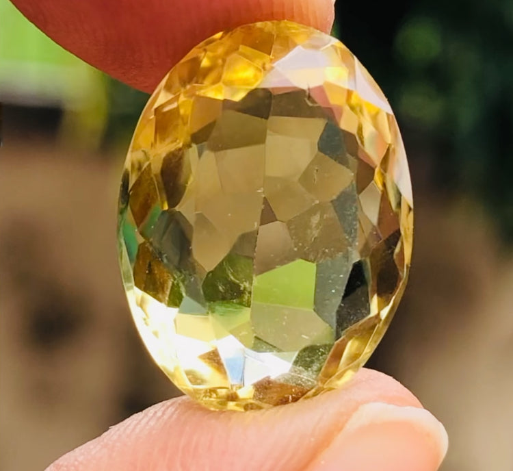 Amazing 10.00 Cts Genuine Citrine Faceted Loose Gemstone