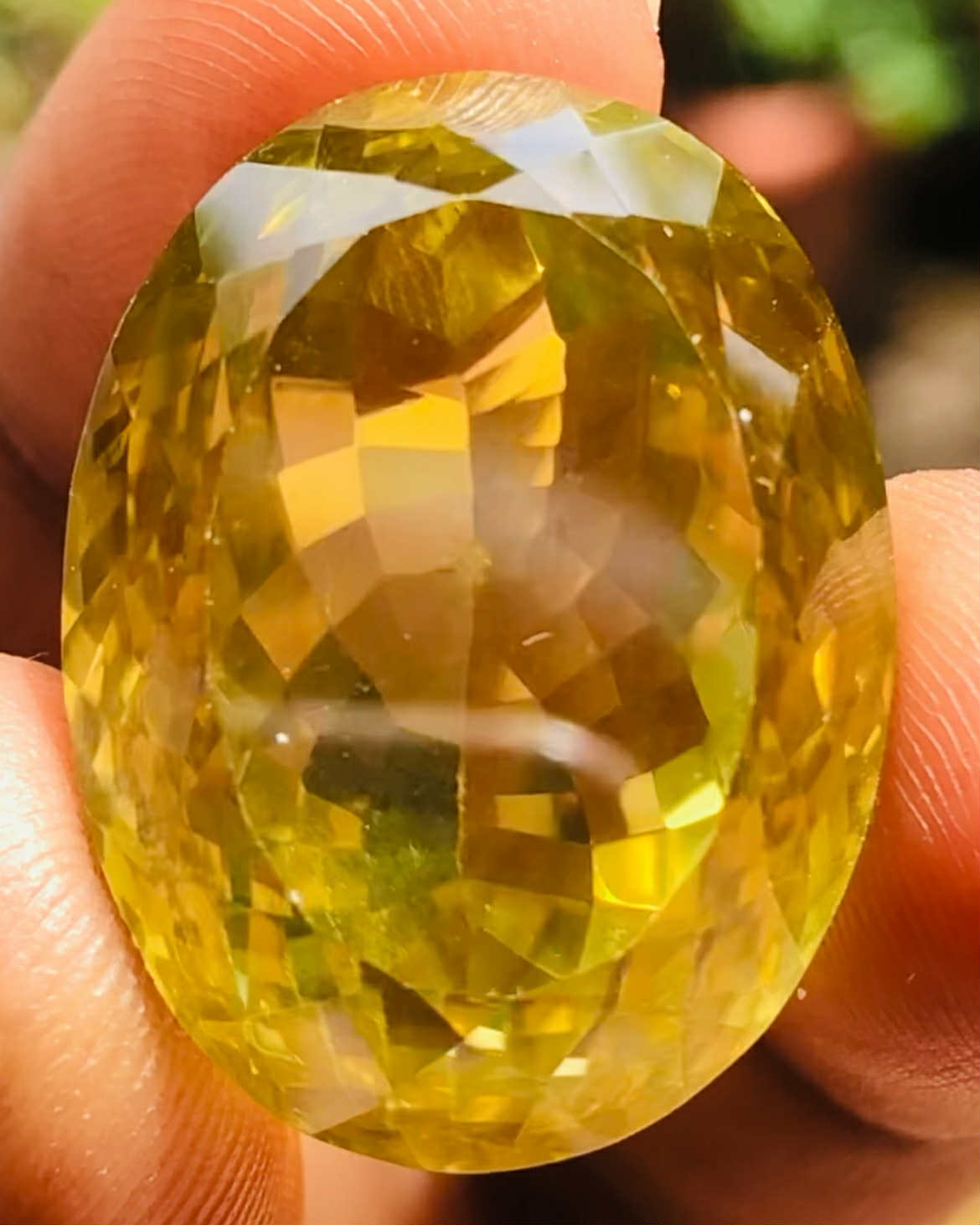 Untreated 52.00 Cts Genuine Citrine Faceted Loose Gemstone