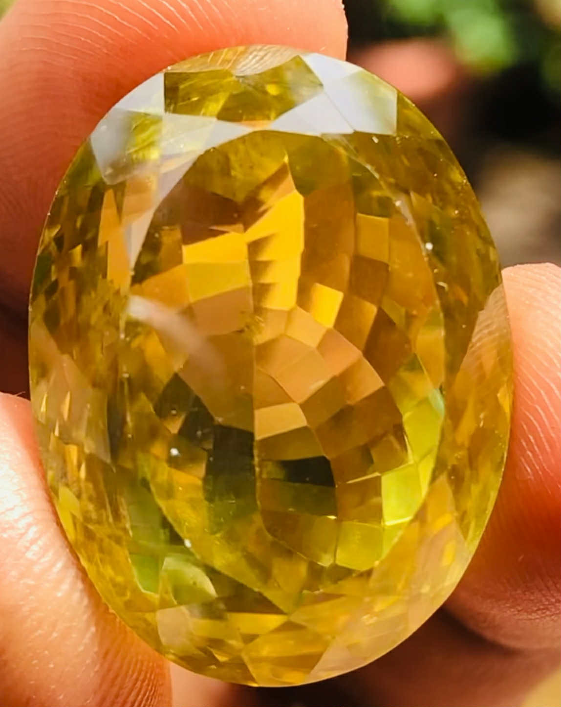 Untreated 52.00 Cts Genuine Citrine Faceted Loose Gemstone