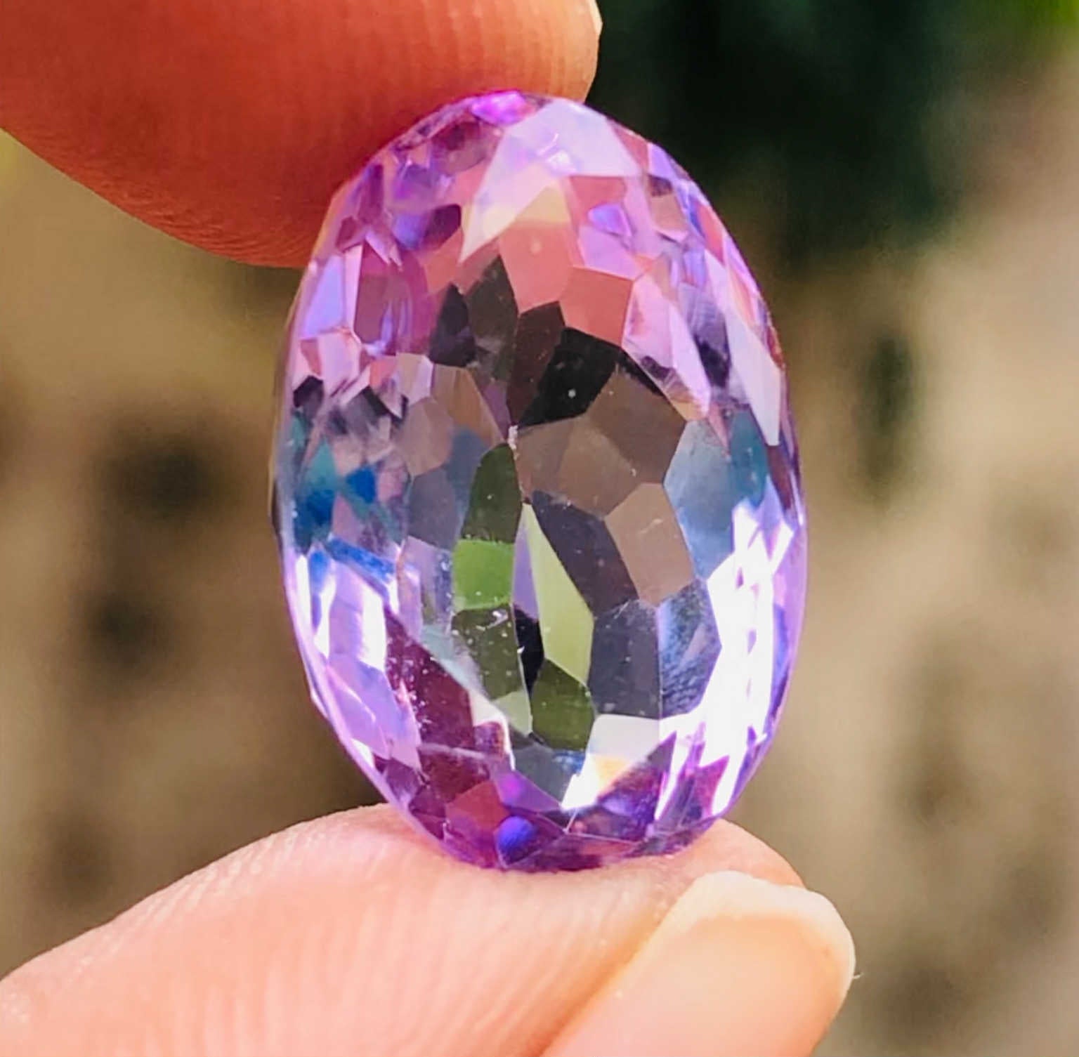 Amazing 8.00 Cts Genuine Amethyst Faceted Loose Gemstone