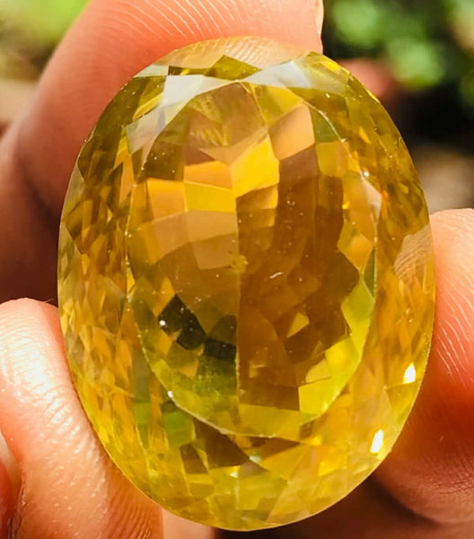 Untreated 52.00 Cts Genuine Citrine Faceted Loose Gemstone