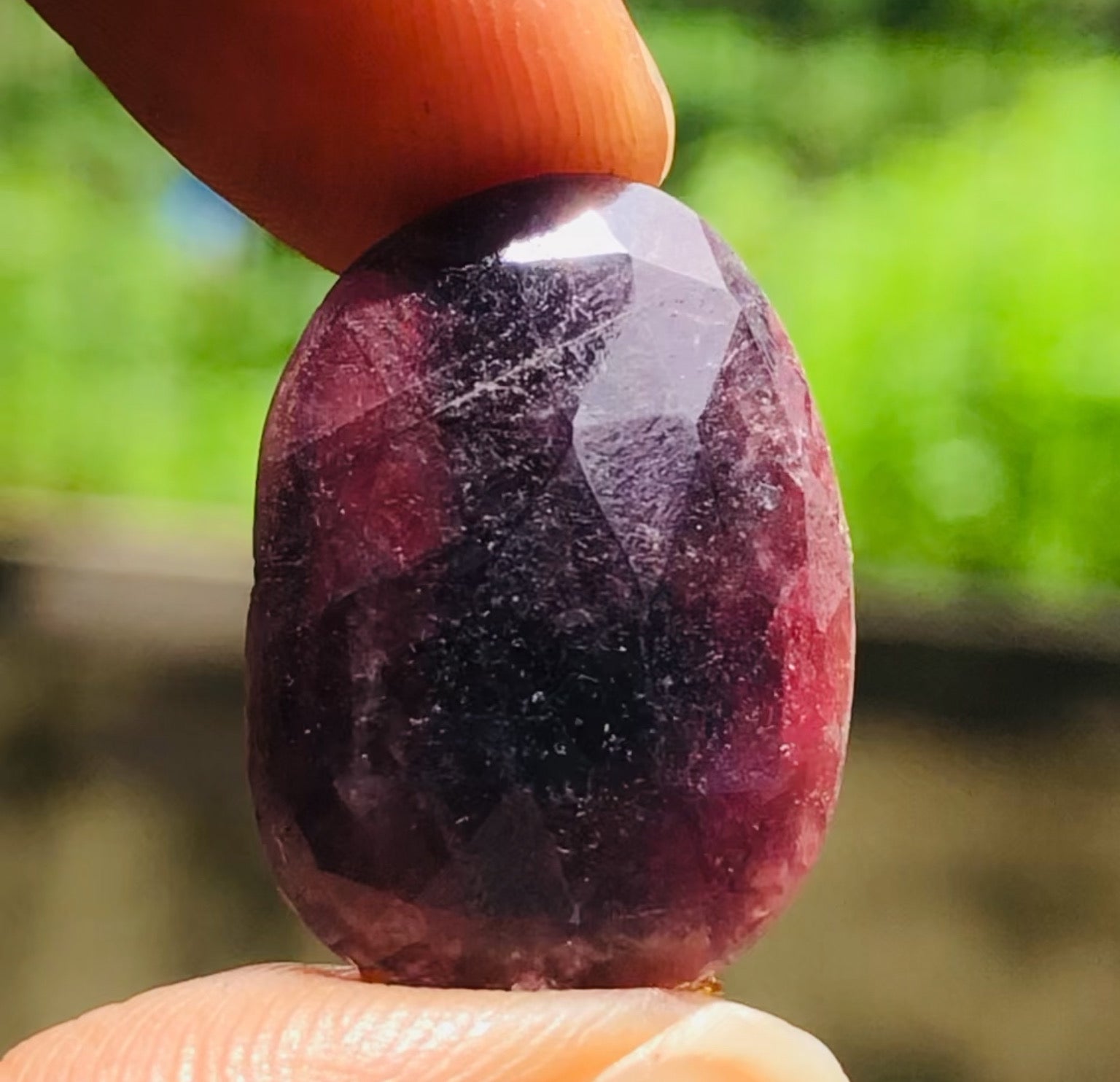 Untreated 19.00 Cts Genuine Ruby Faceted Loose Gemstone