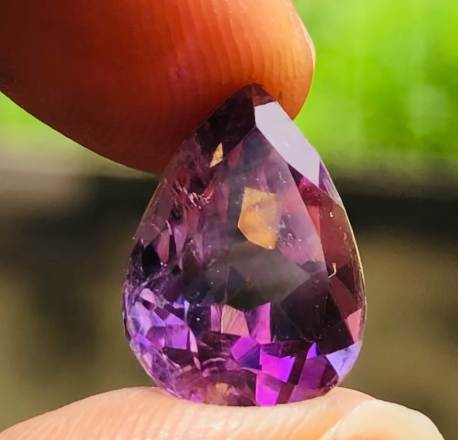 Gorgeous 5.00 Cts Genuine Amethyst Faceted Loose Gemstone