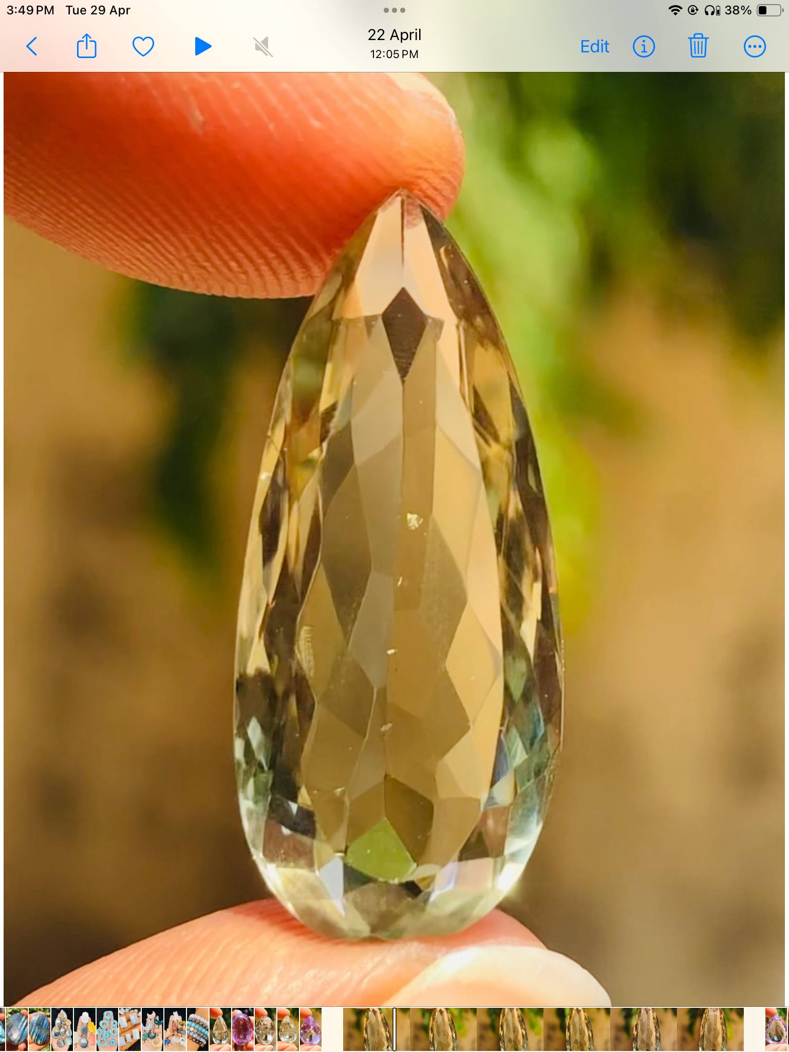 Beautiful 12.00 Cts Genuine Prasiolite Faceted Loose Gemstone