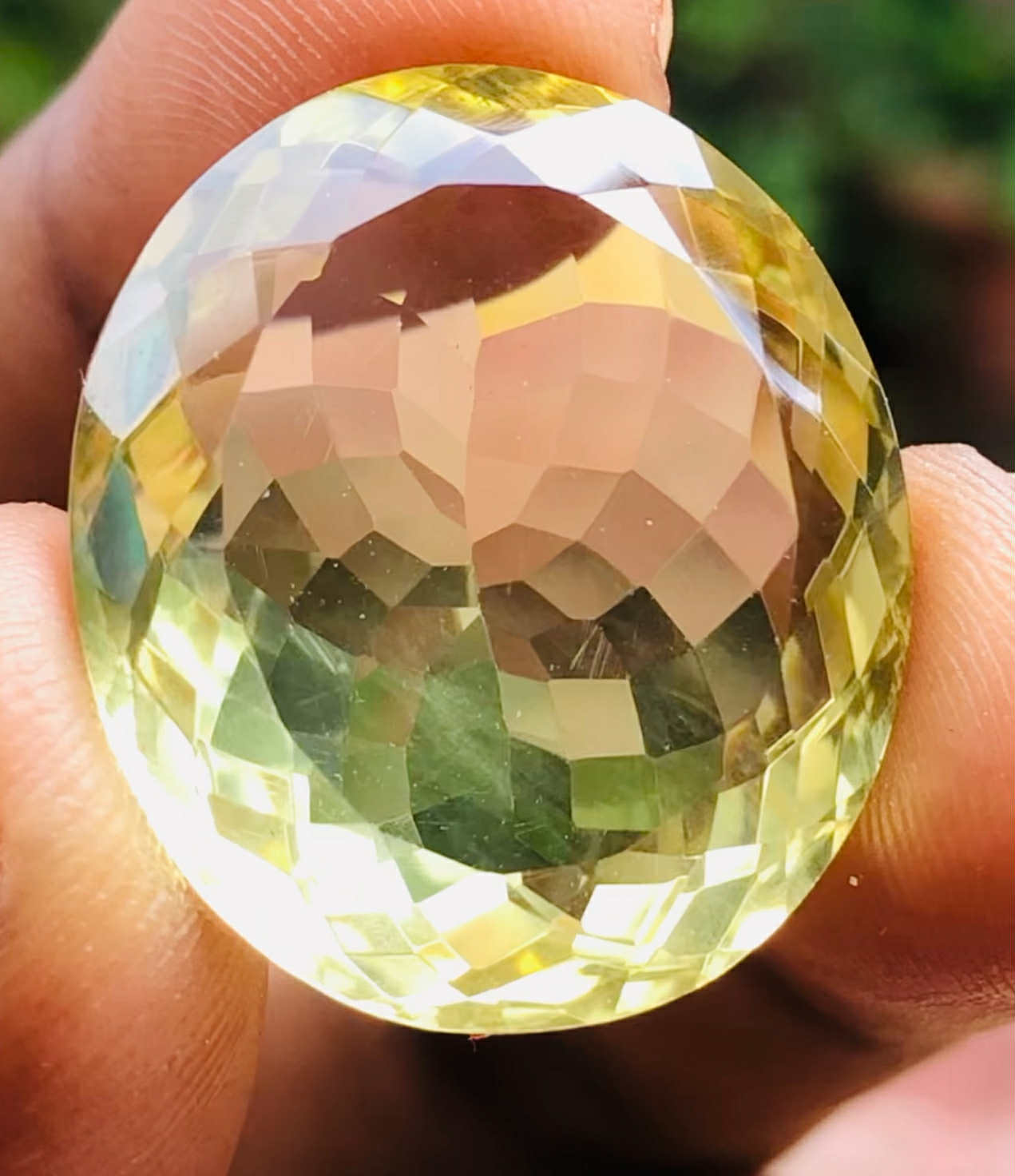 Fabulous 26.00 Cts Genuine Citrine Faceted Loose Gemstone